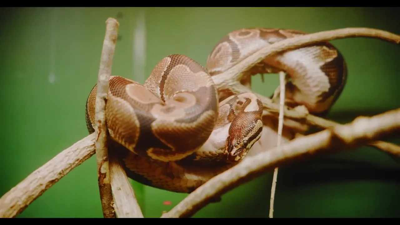 A ball python from the Citadel rooms